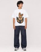 Mockup Boxy Heavyweight Tee White male full-body 26