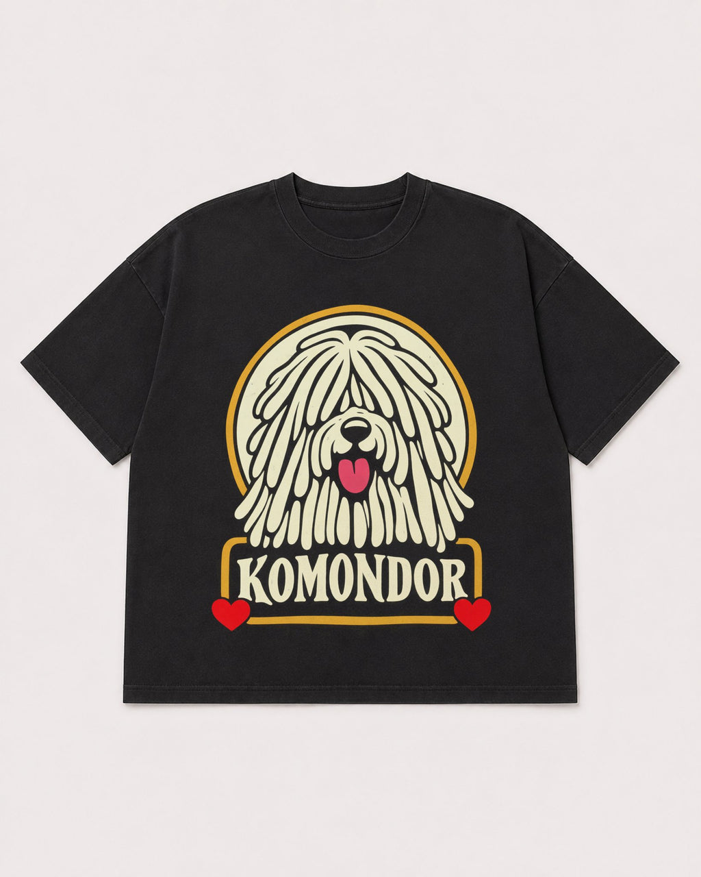 Mockup Boxy Heavyweight Tee Black product