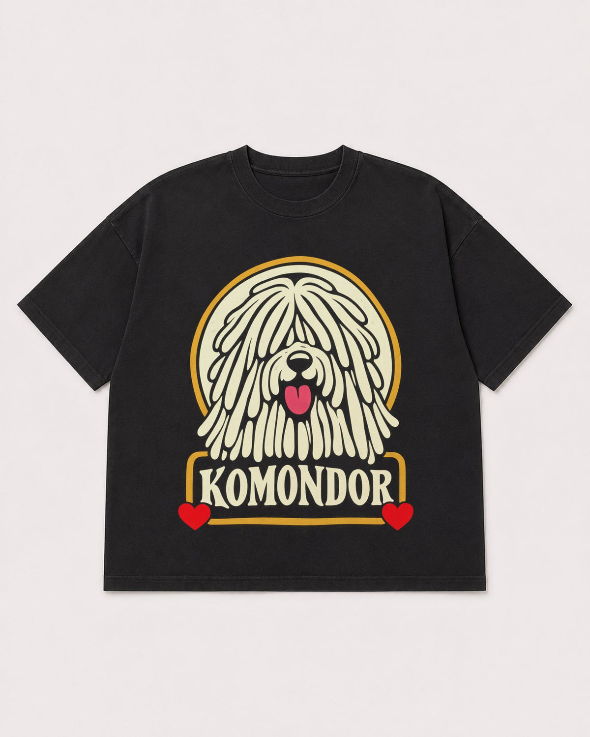 Mockup Boxy Heavyweight Tee Black product