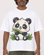 Mockup Boxy Heavyweight Tee White male close-up 04