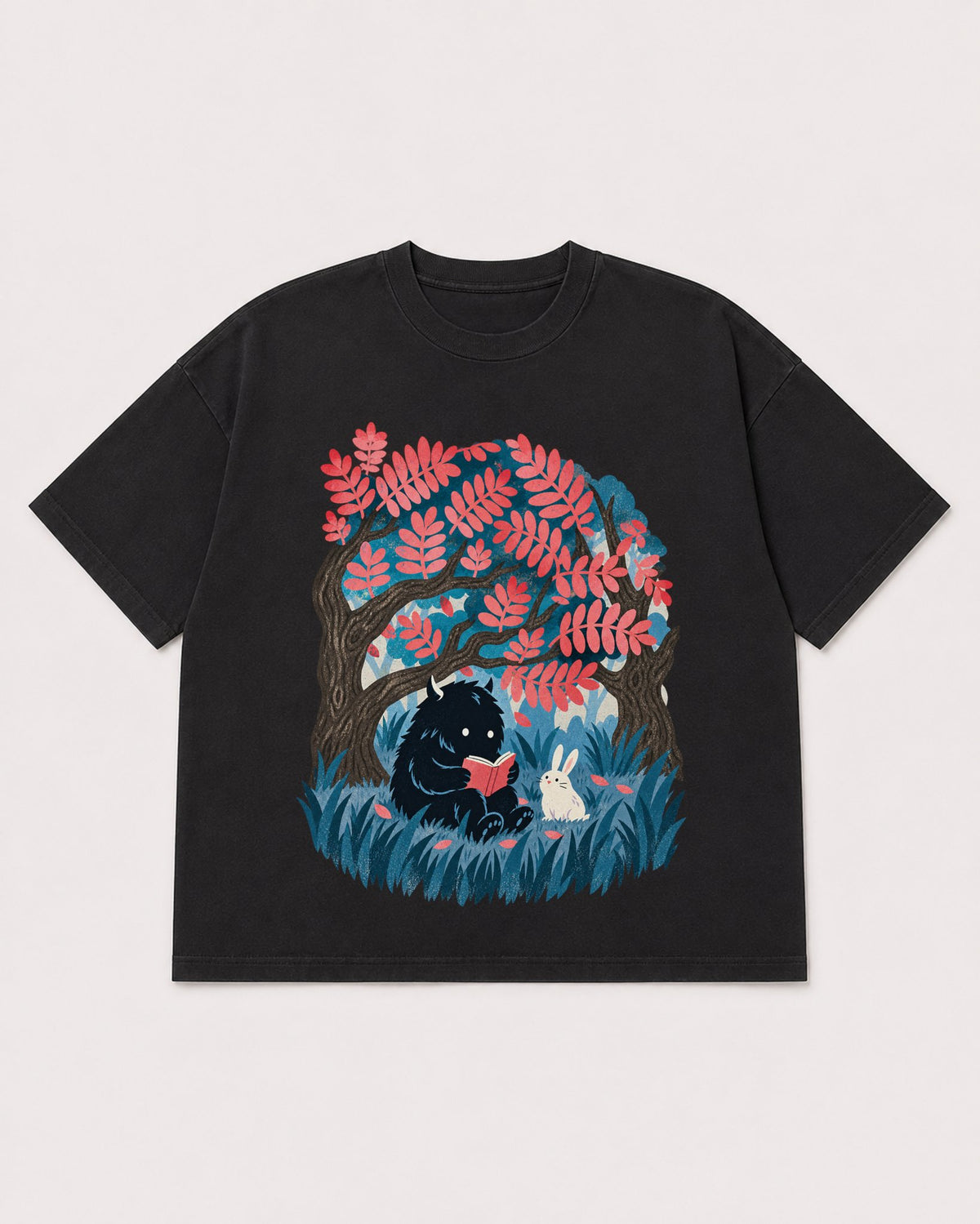 Mockup Boxy Heavyweight Tee Black product
