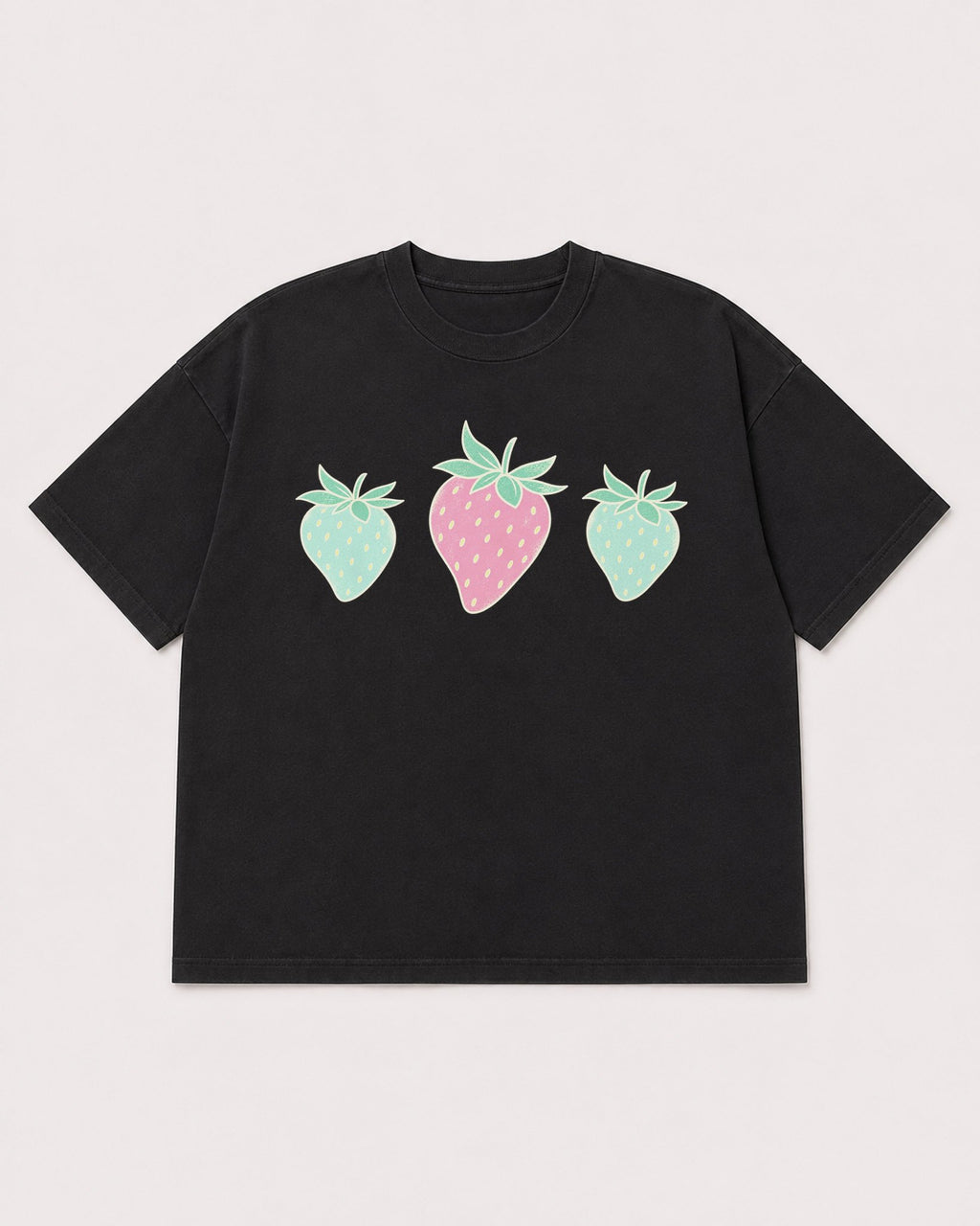 Mockup Boxy Heavyweight Tee Black product