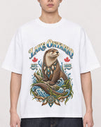 Mockup Boxy Heavyweight Tee White male close-up 01