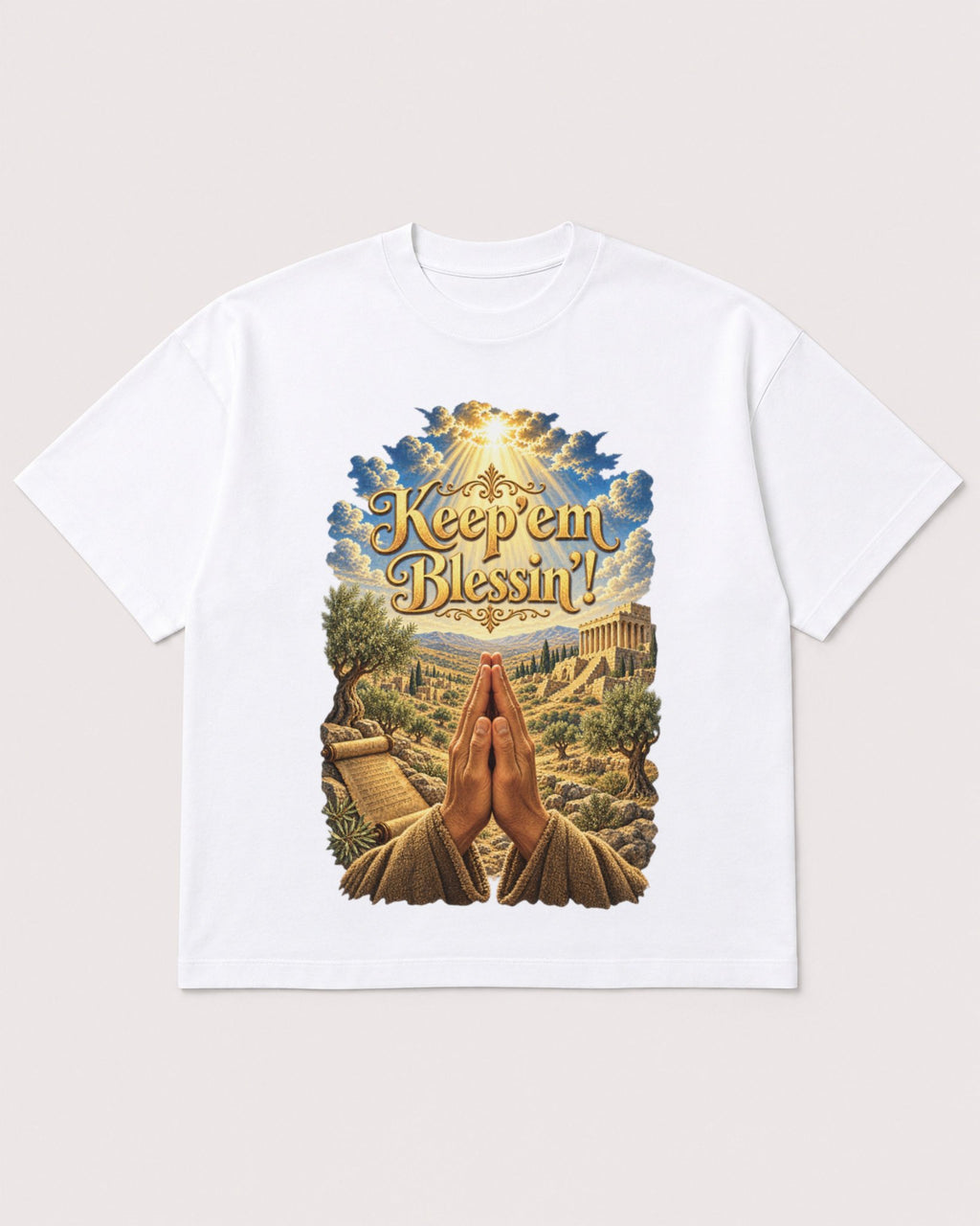 Mockup Boxy Heavyweight Tee White product