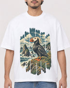 Mockup Boxy Heavyweight Tee White male close-up 02