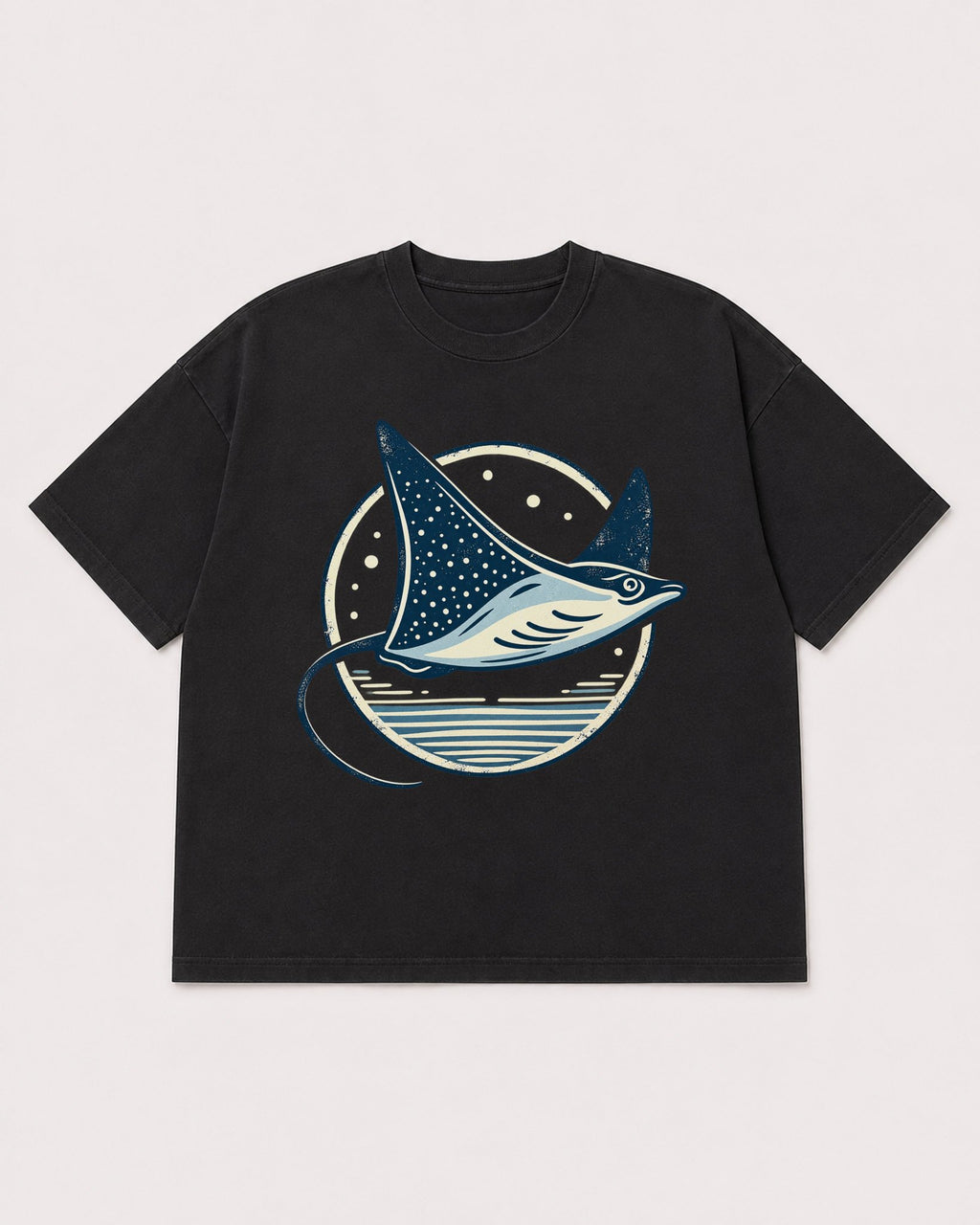 Mockup Boxy Heavyweight Tee Black product