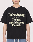 Mockup Boxy Heavyweight Tee Black male close-up 11