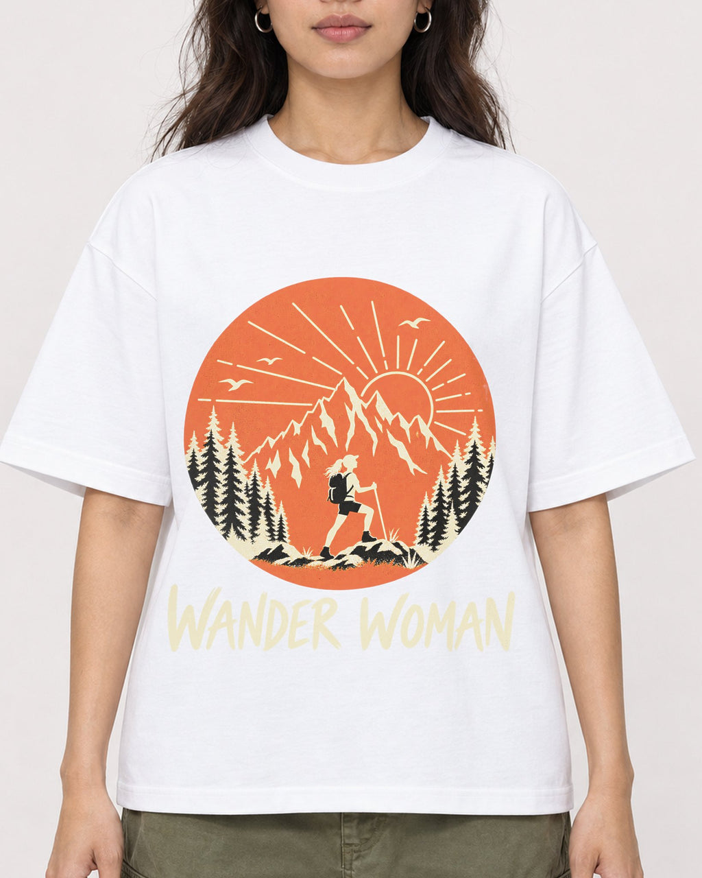 Mockup Boxy Heavyweight Tee White female close-up 02