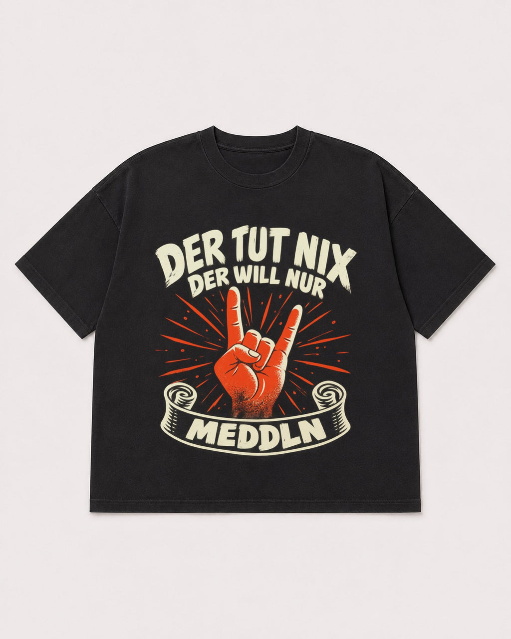 Mockup Boxy Heavyweight Tee Black product