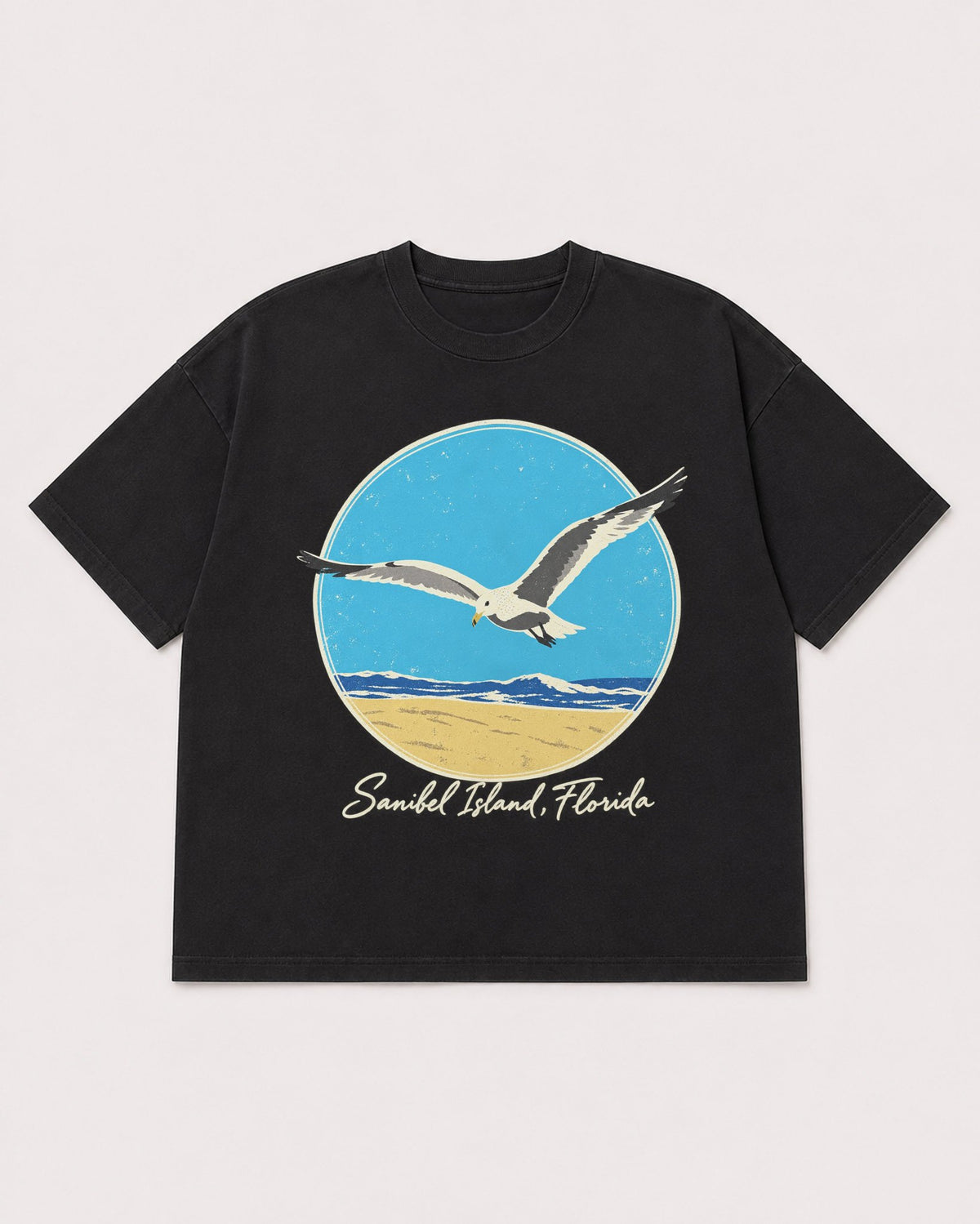 Mockup Boxy Heavyweight Tee Black product