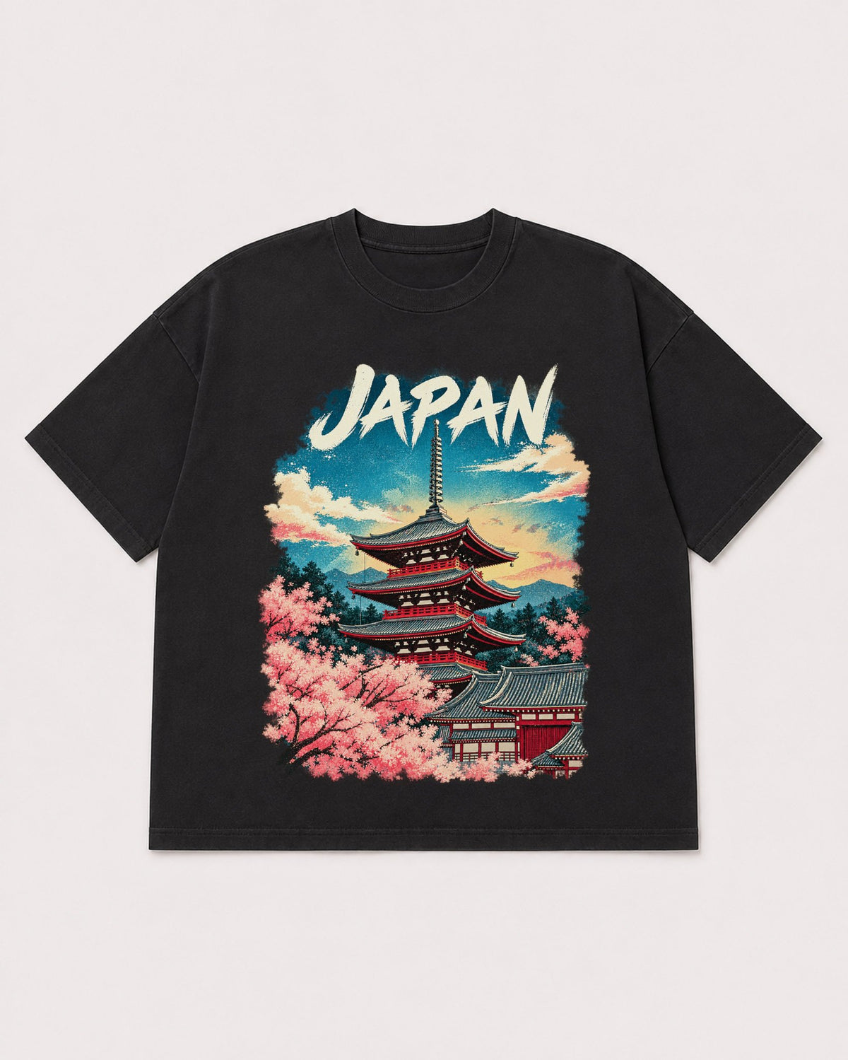 Mockup Boxy Heavyweight Tee Black product