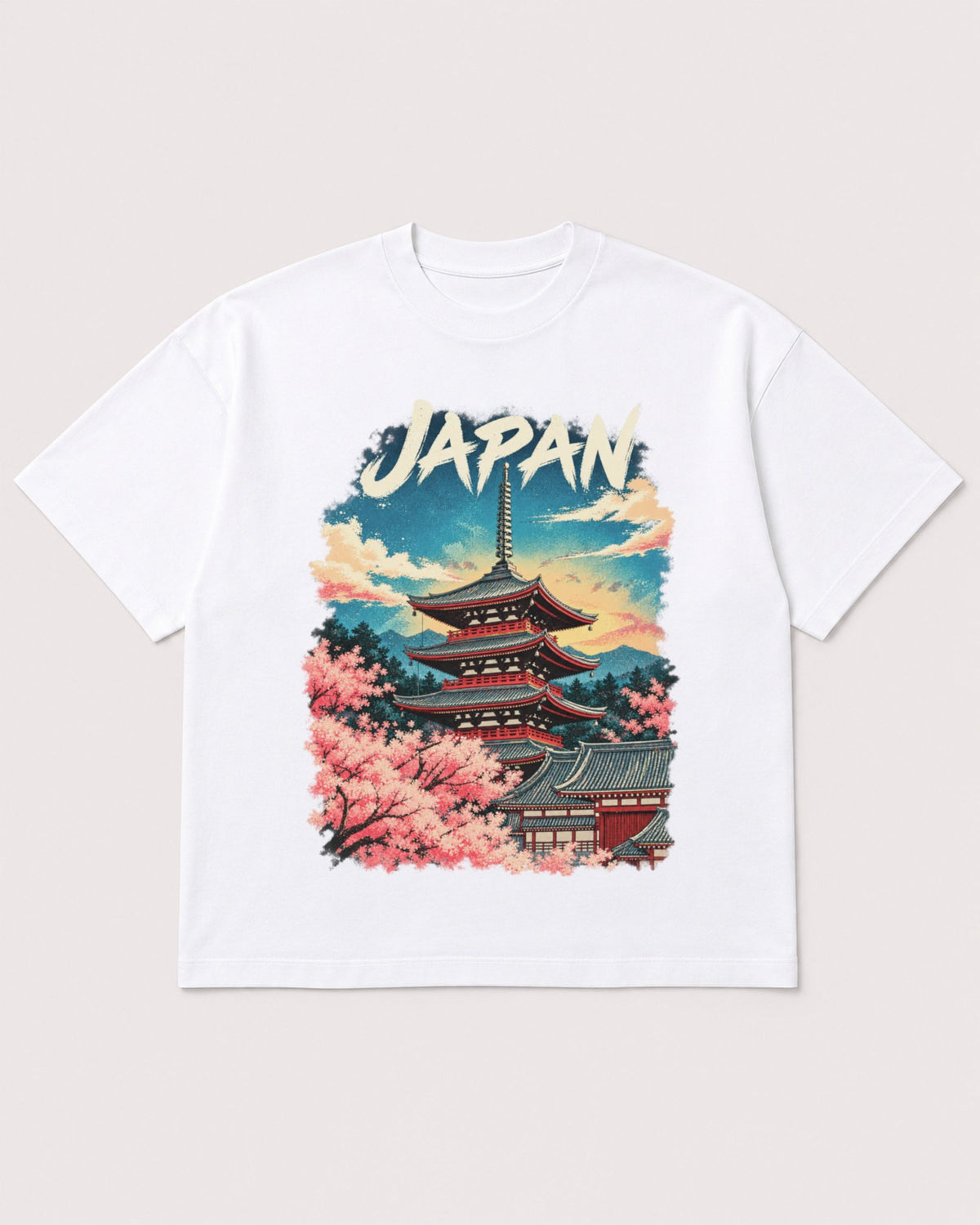 Mockup Boxy Heavyweight Tee White product