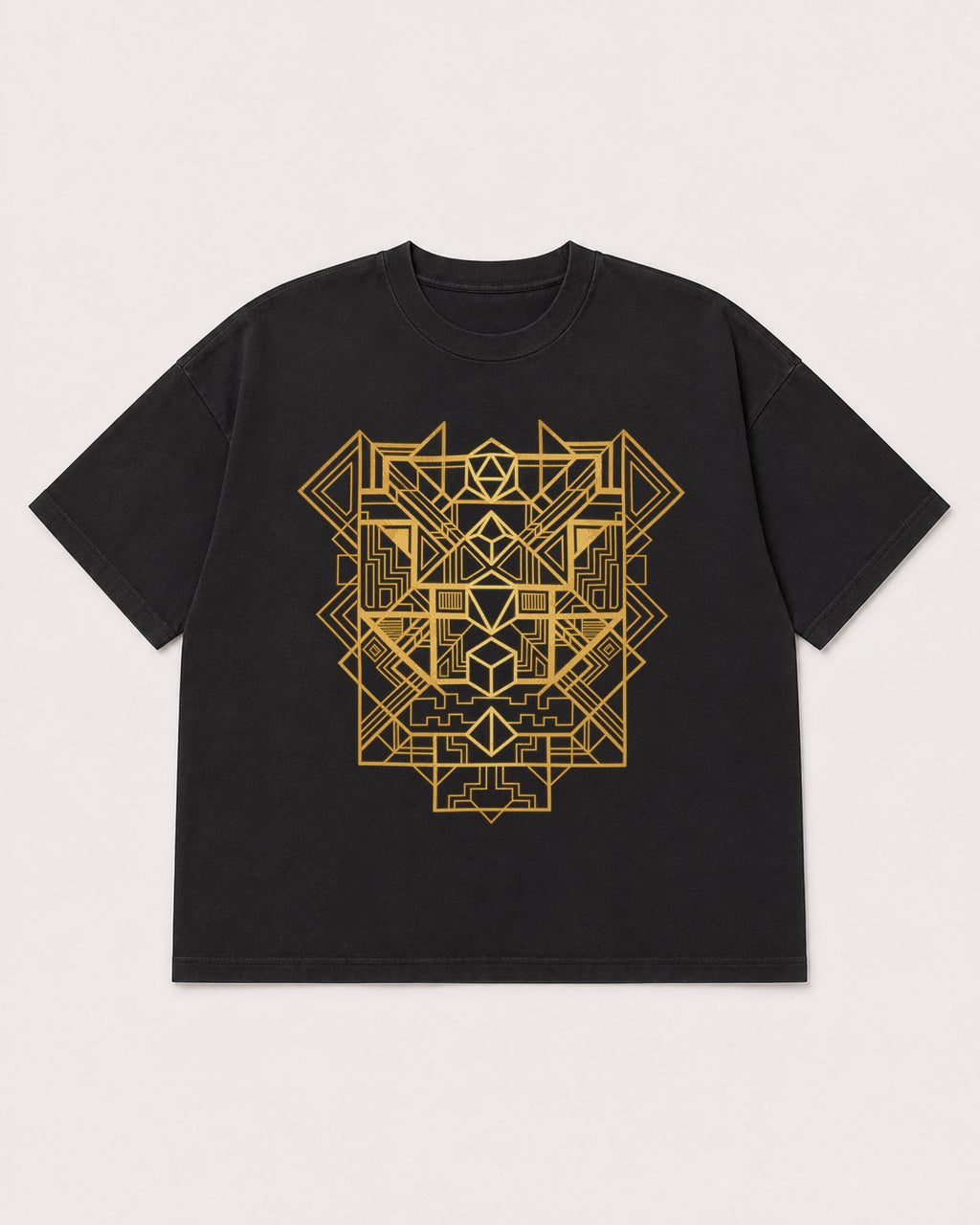 Mockup Boxy Heavyweight Tee Black product