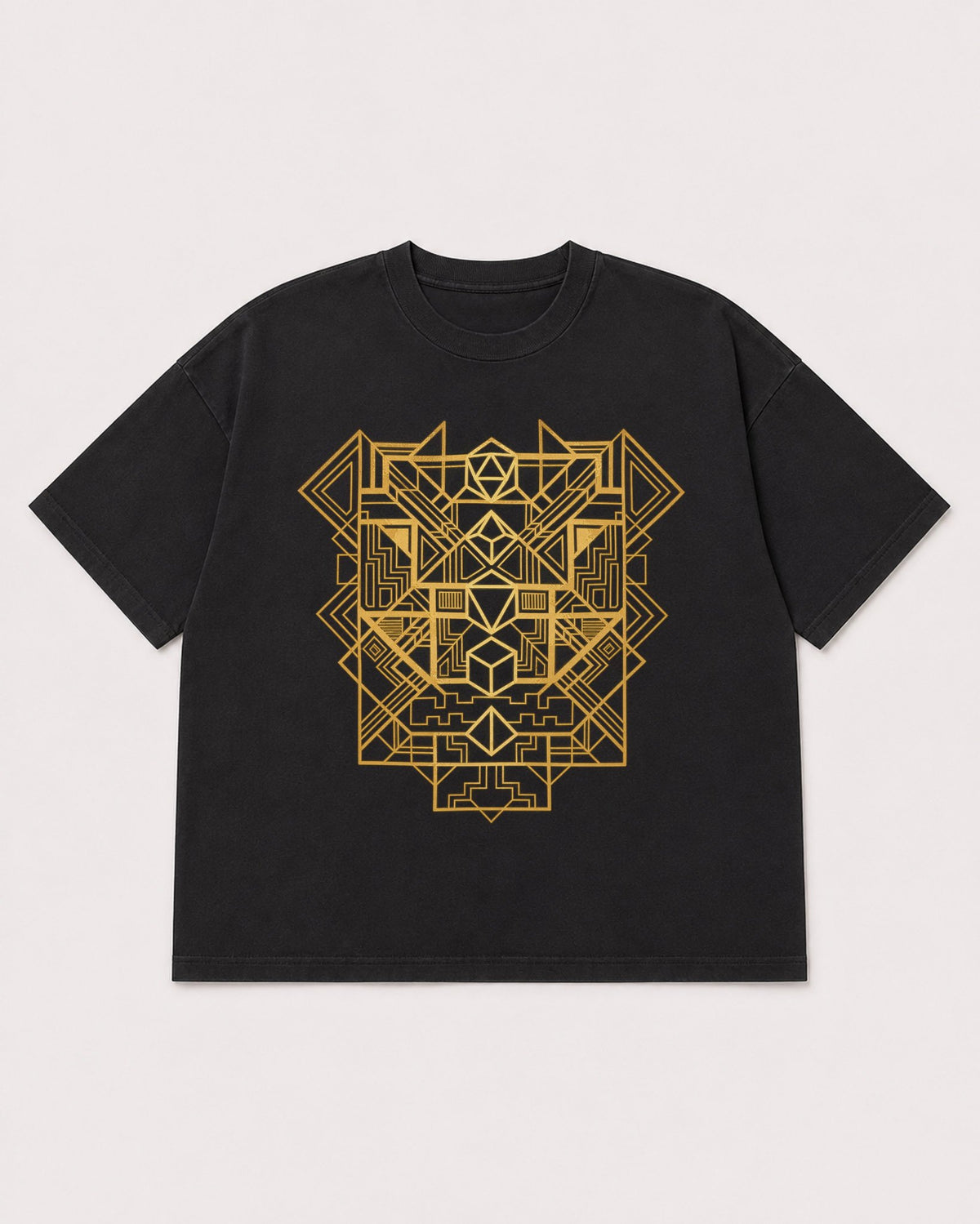Mockup Boxy Heavyweight Tee Black product