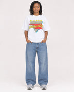 Mockup Boxy Heavyweight Tee White female full-body 15