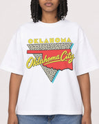 Mockup Boxy Heavyweight Tee White female close-up 15
