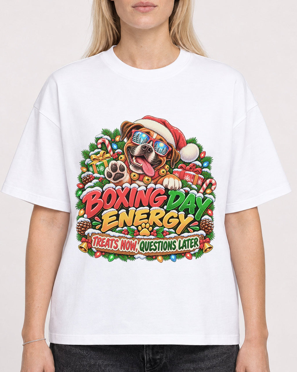 Mockup Boxy Heavyweight Tee White female close-up 08