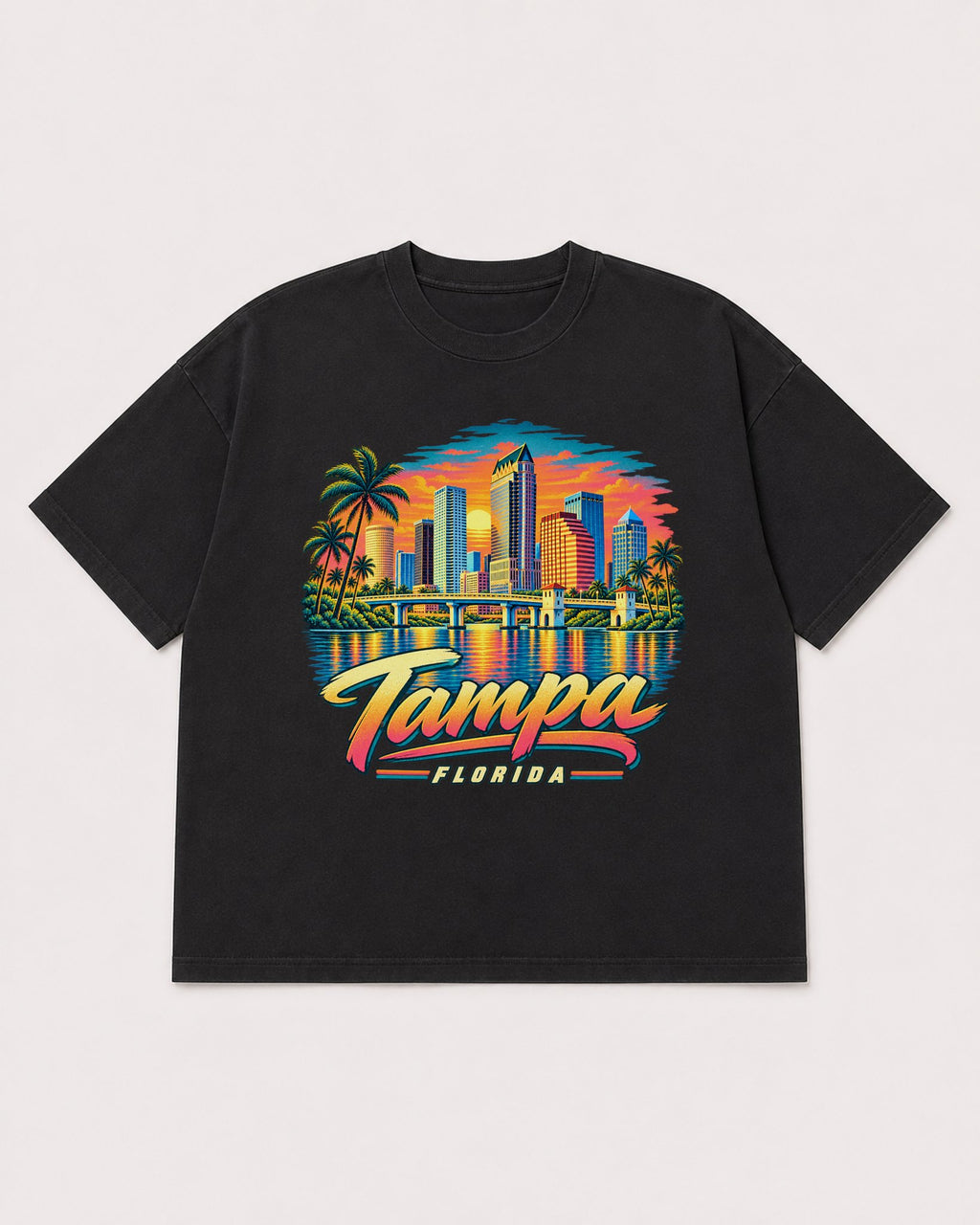 Mockup Boxy Heavyweight Tee Black product