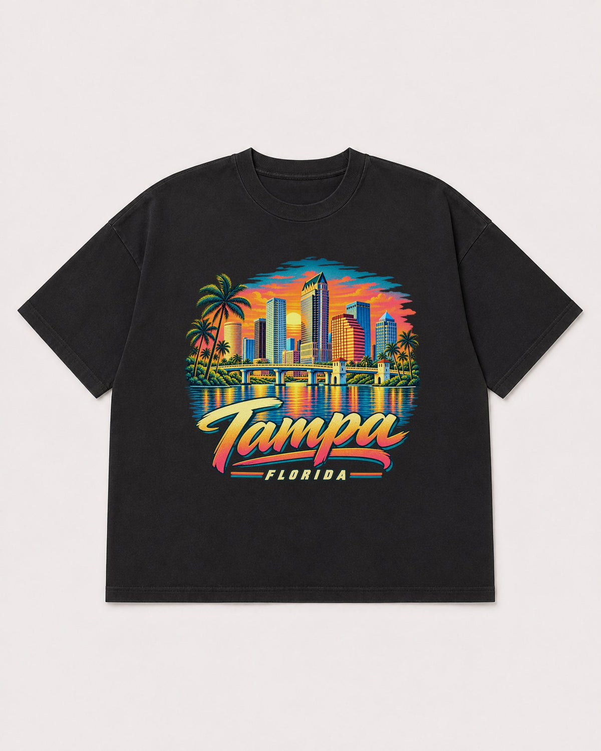 Mockup Boxy Heavyweight Tee Black product