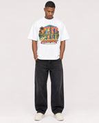Mockup Boxy Heavyweight Tee White male full-body 35