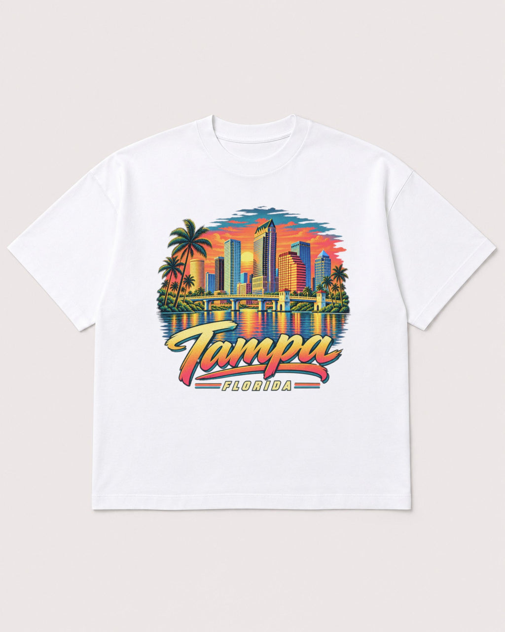 Mockup Boxy Heavyweight Tee White product