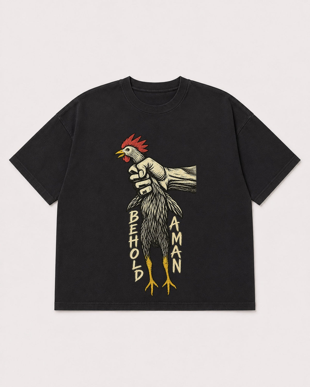 Mockup Boxy Heavyweight Tee Black product