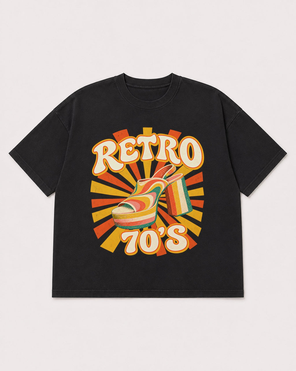 Mockup Boxy Heavyweight Tee Black product