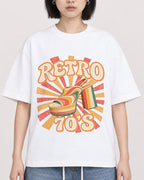 Mockup Boxy Heavyweight Tee White female close-up 11