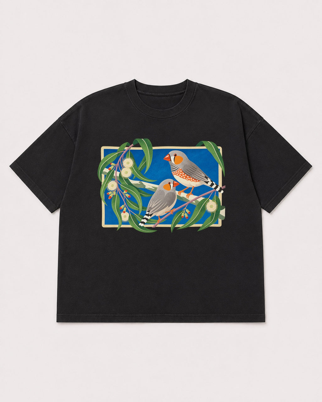 Mockup Boxy Heavyweight Tee Black product