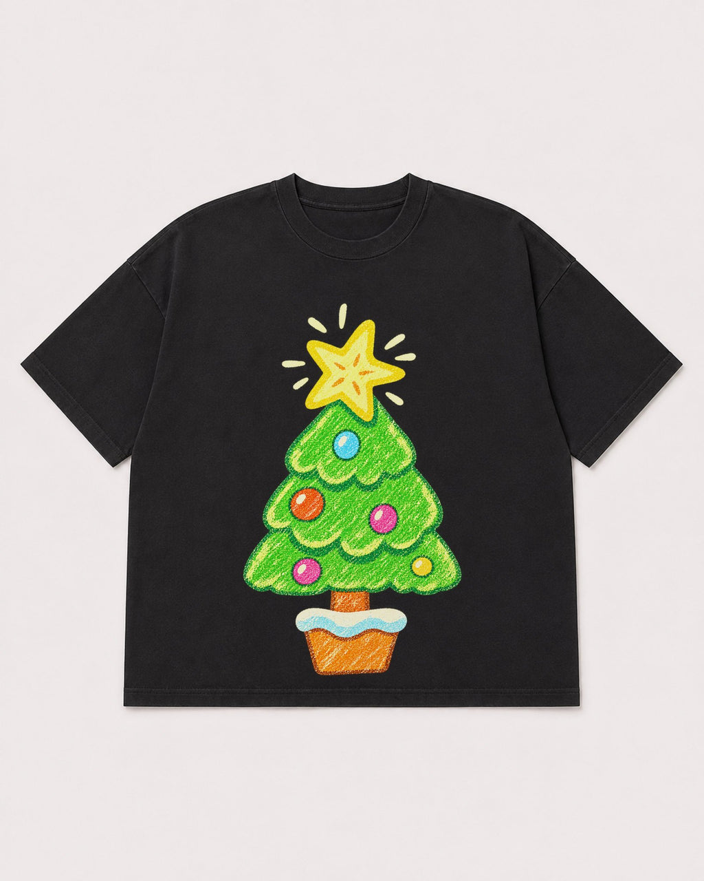 Mockup Boxy Heavyweight Tee Black product