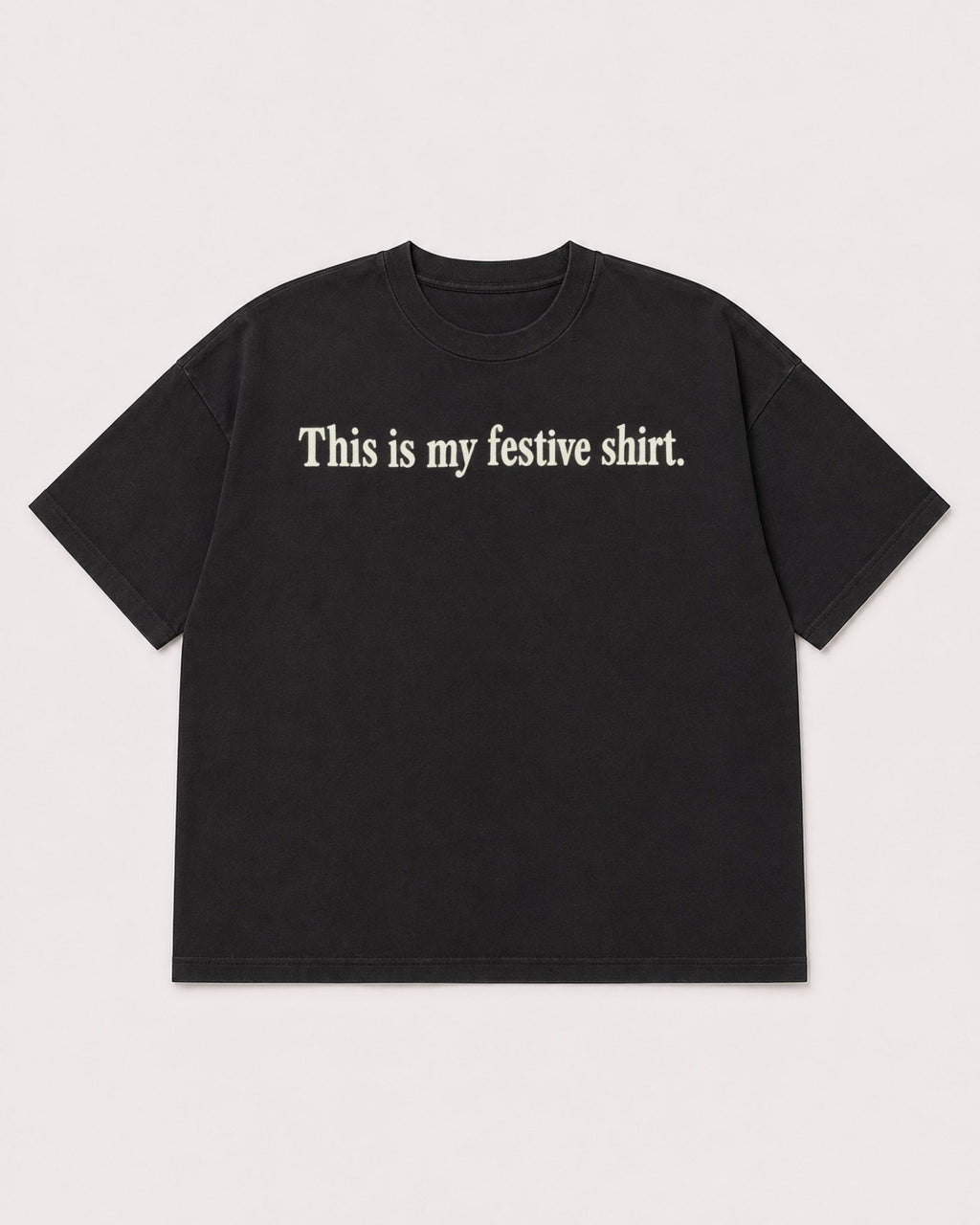 Mockup Boxy Heavyweight Tee Black product