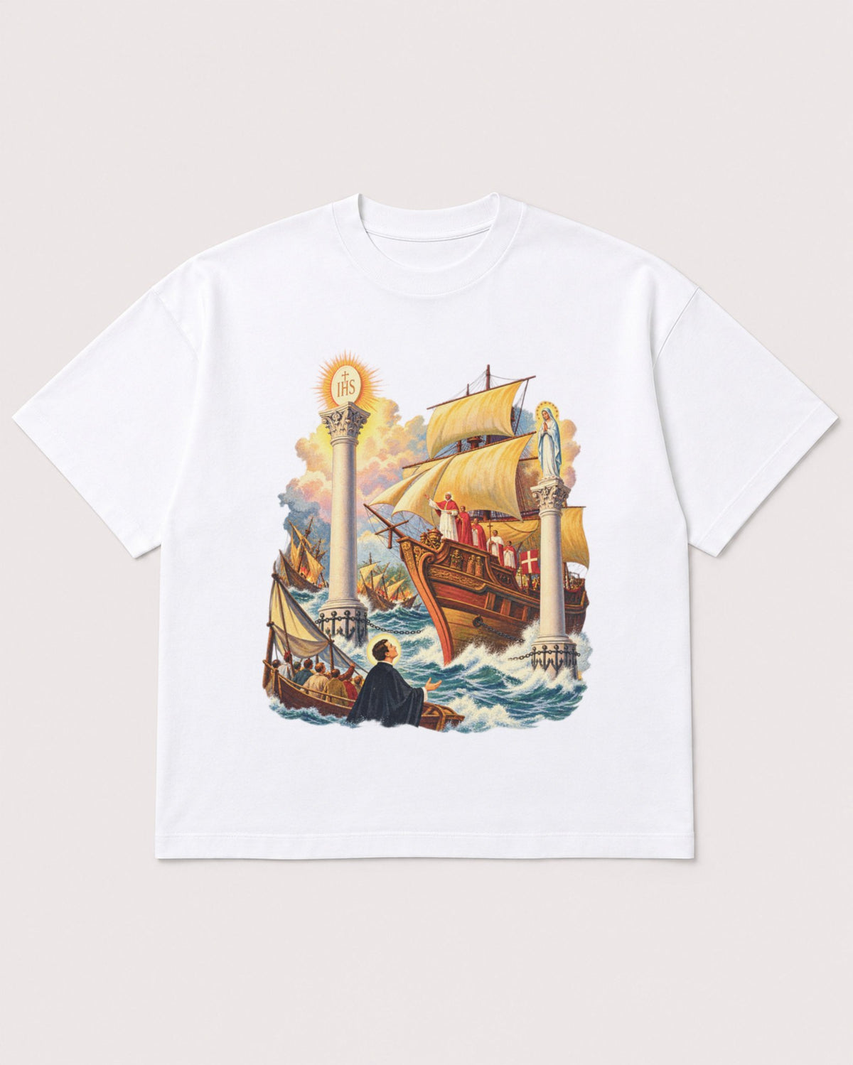 Mockup Boxy Heavyweight Tee White product