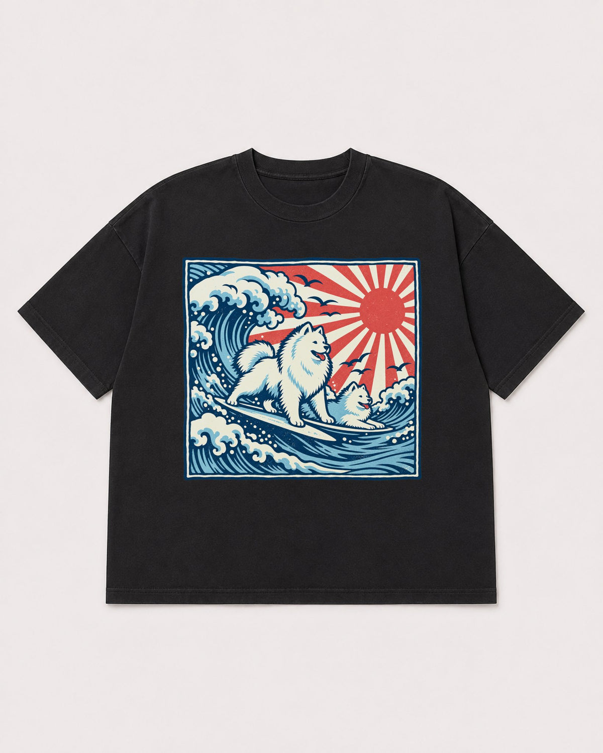 Mockup Boxy Heavyweight Tee Black product