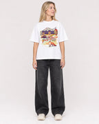 Mockup Boxy Heavyweight Tee White female full-body 08