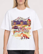 Mockup Boxy Heavyweight Tee White female close-up 08