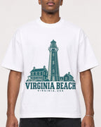 Mockup Boxy Heavyweight Tee White male close-up 15