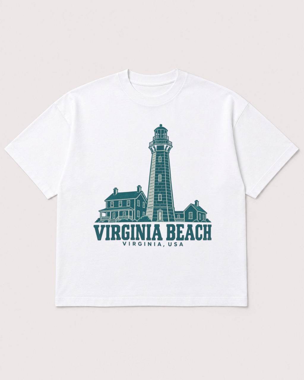 Mockup Boxy Heavyweight Tee White product