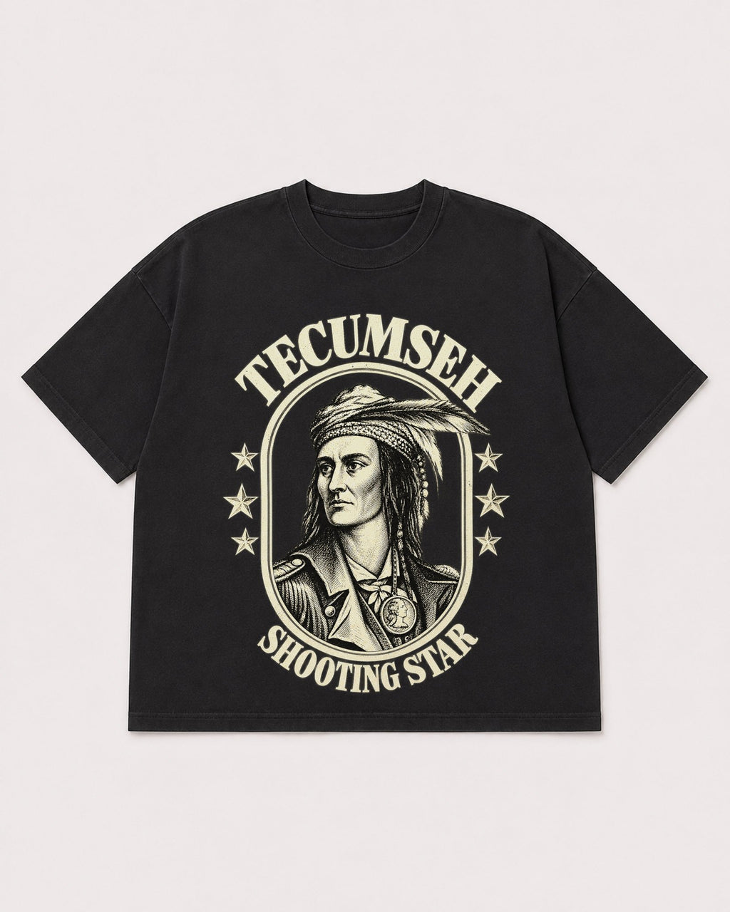 Mockup Boxy Heavyweight Tee Black product