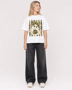 Mockup Boxy Heavyweight Tee White female full-body 08