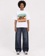 Mockup Boxy Heavyweight Tee White female full-body 14