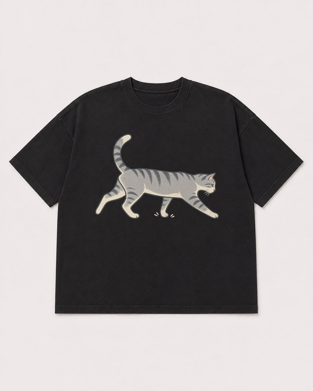 Mockup Boxy Heavyweight Tee Black product