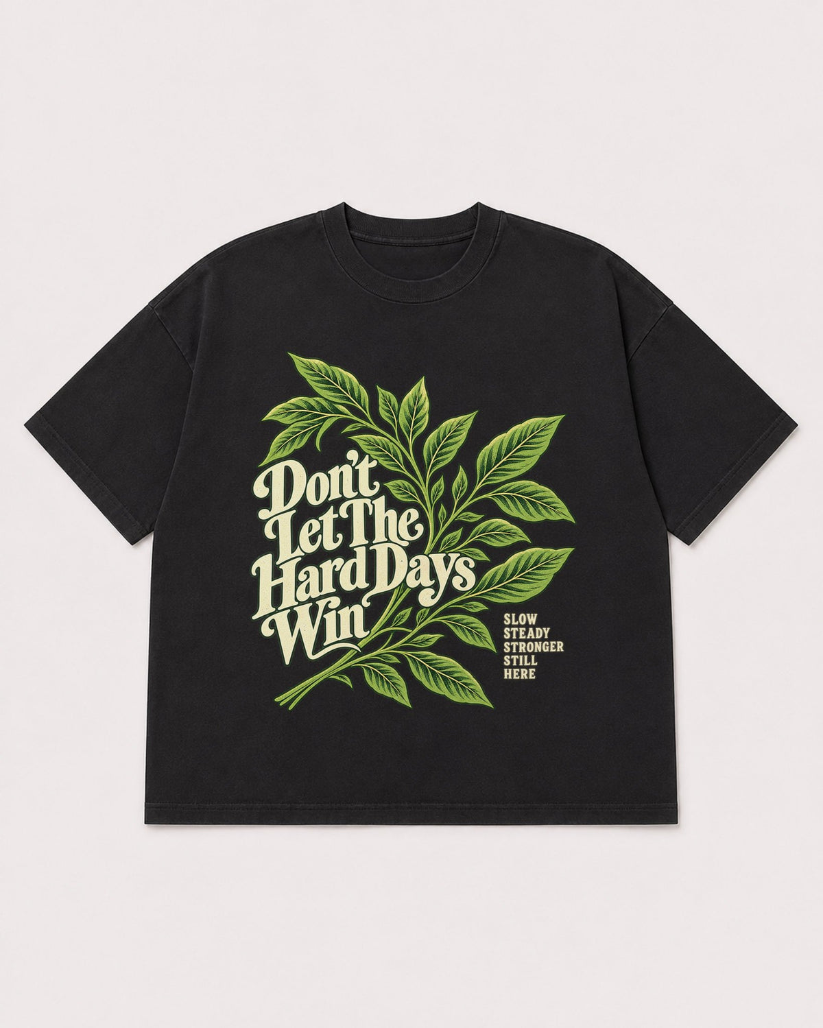 Mockup Boxy Heavyweight Tee Black product