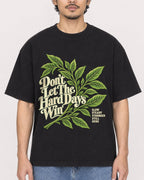 Mockup Boxy Heavyweight Tee Black male close-up 02
