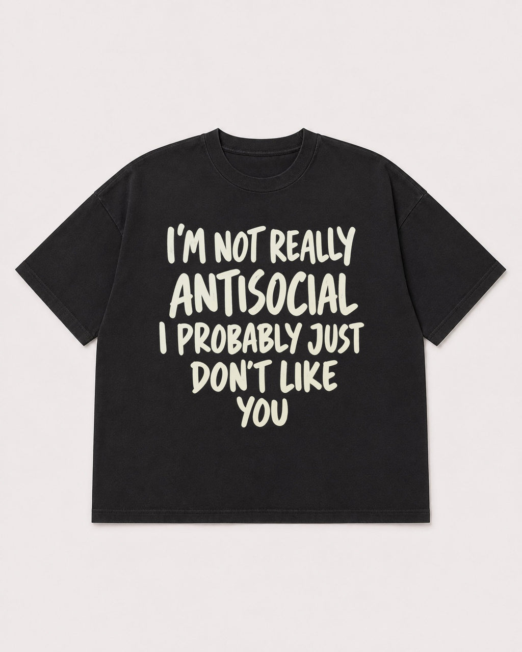 Mockup Boxy Heavyweight Tee Black product