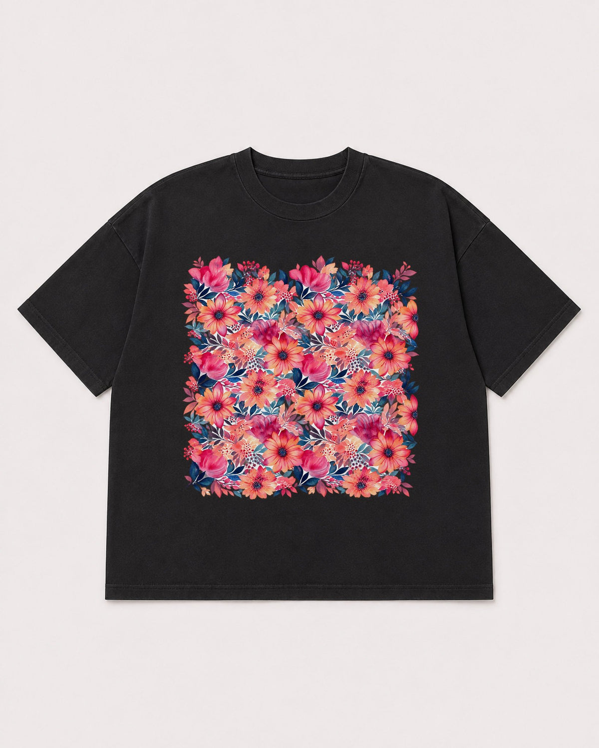 Mockup Boxy Heavyweight Tee Black product