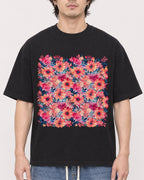 Mockup Boxy Heavyweight Tee Black male close-up 03