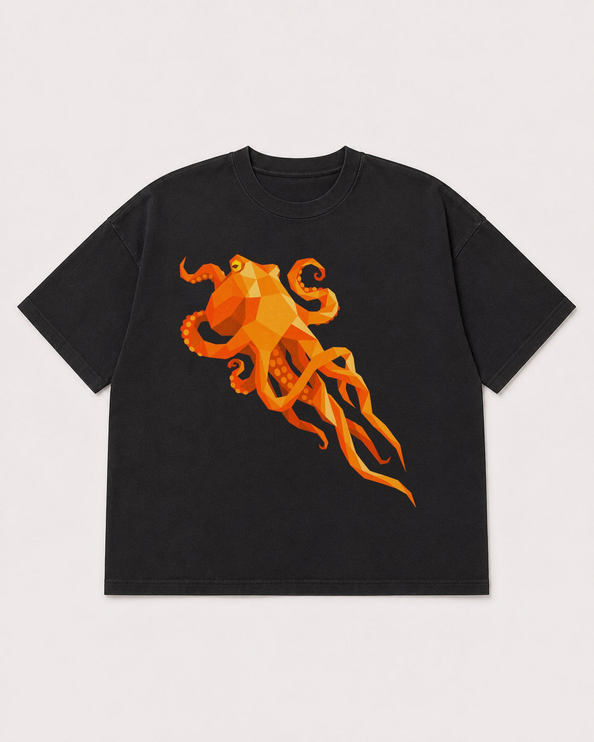 Mockup Boxy Heavyweight Tee Black product