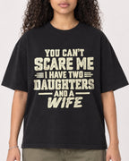 Mockup Boxy Heavyweight Tee Black female close-up 10