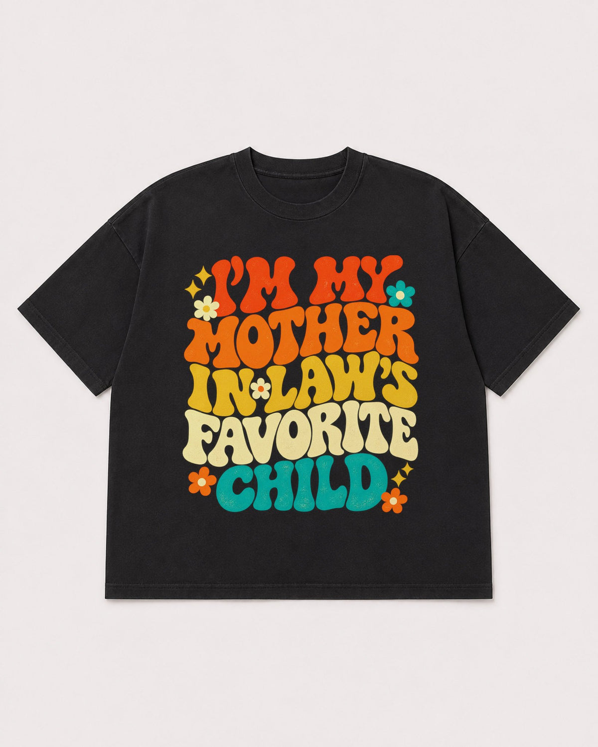 Mockup Boxy Heavyweight Tee Black product
