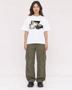 Mockup Boxy Heavyweight Tee White female full-body 02